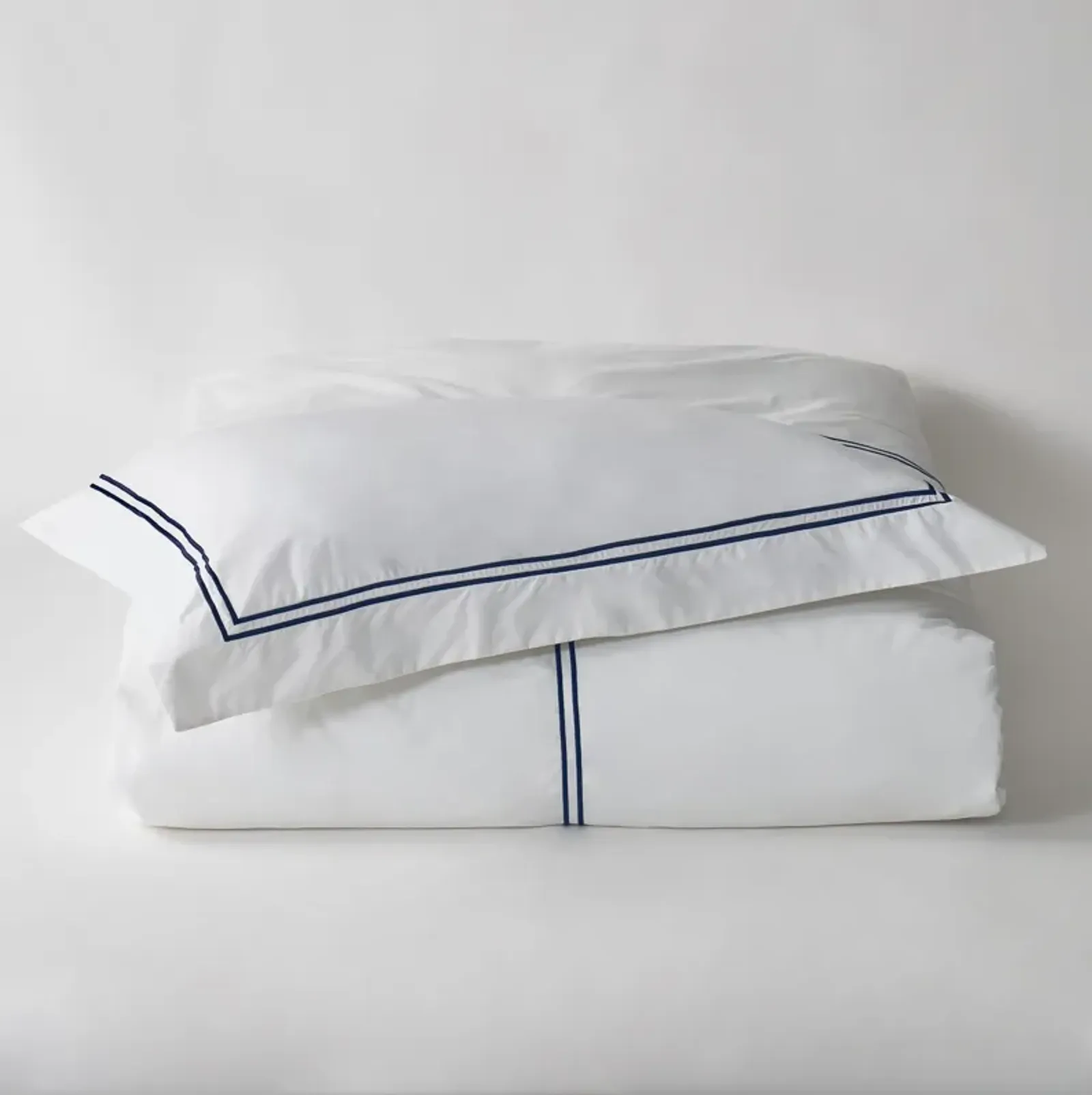 Bordeaux Queen Duvet Cover Set - Navy