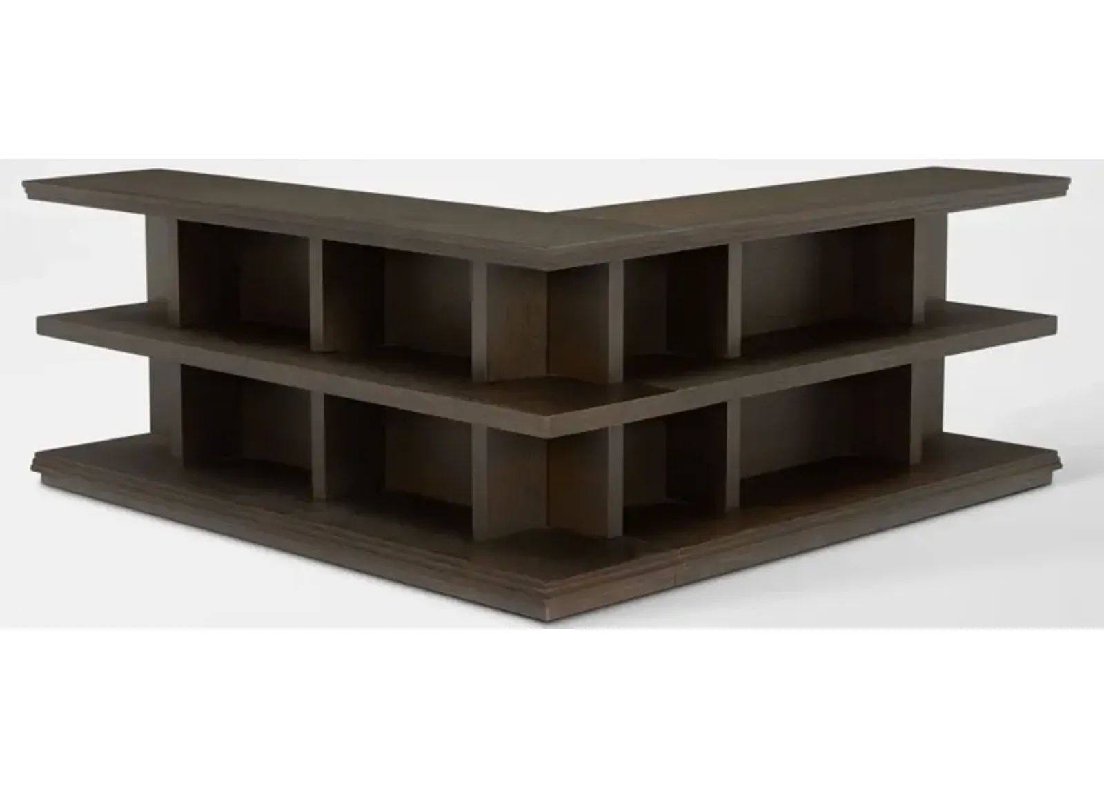 Arielle Right Corner Bookcase Console