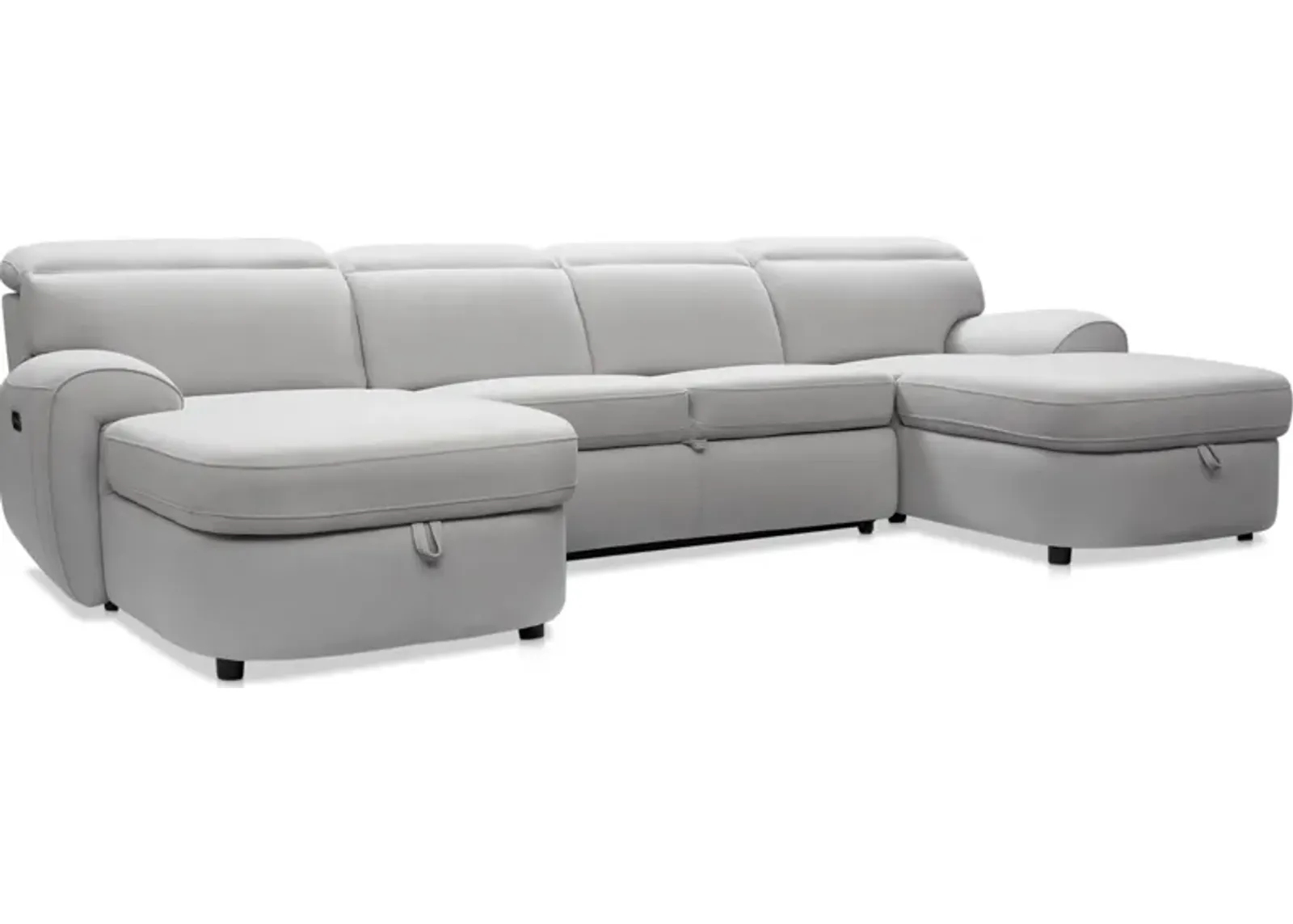 Aero 3-Piece Dual-Power Sleeper Media Sectional with 2 Chaises