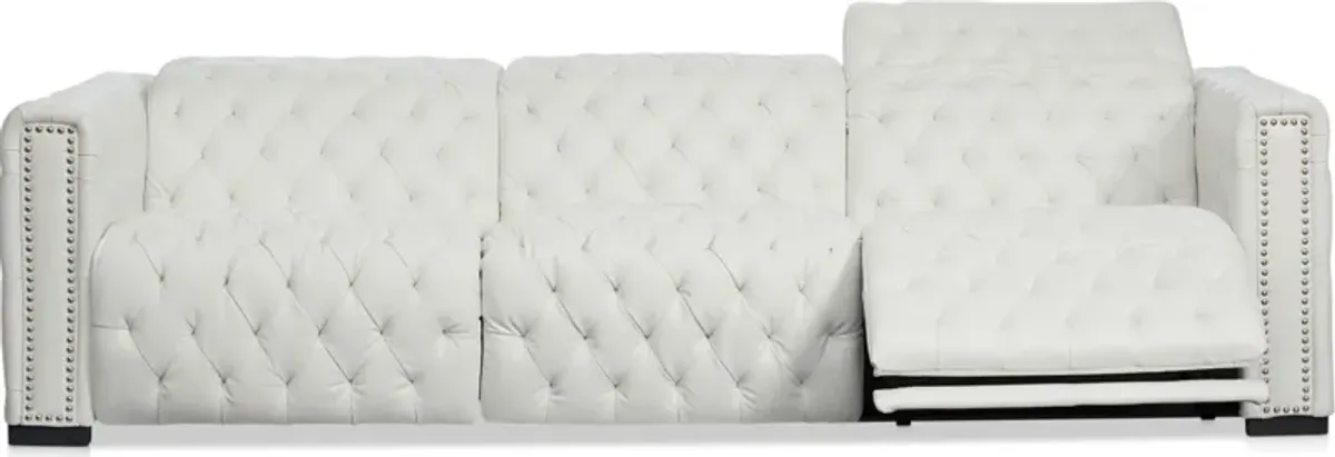 Mitchell 3-Piece Dual-Power Reclining Sofa - White