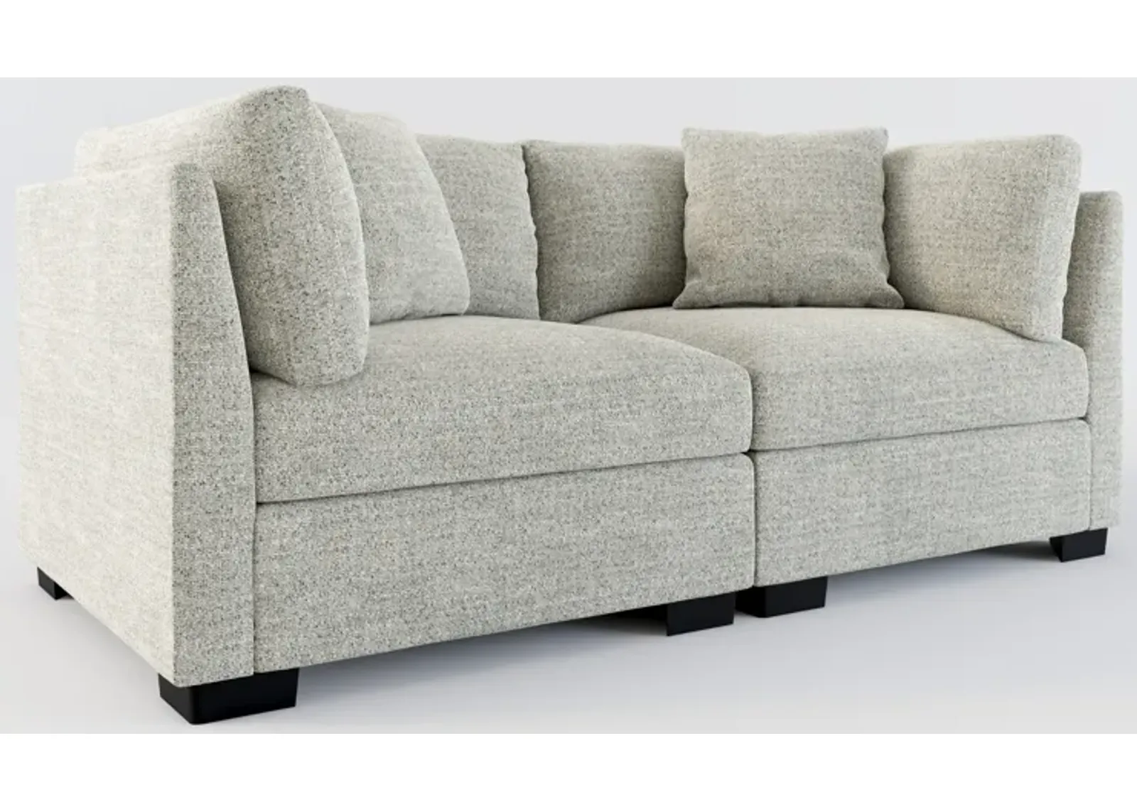 Beckham Foam Comfort 2-Piece Sofa - Pandora Pepper