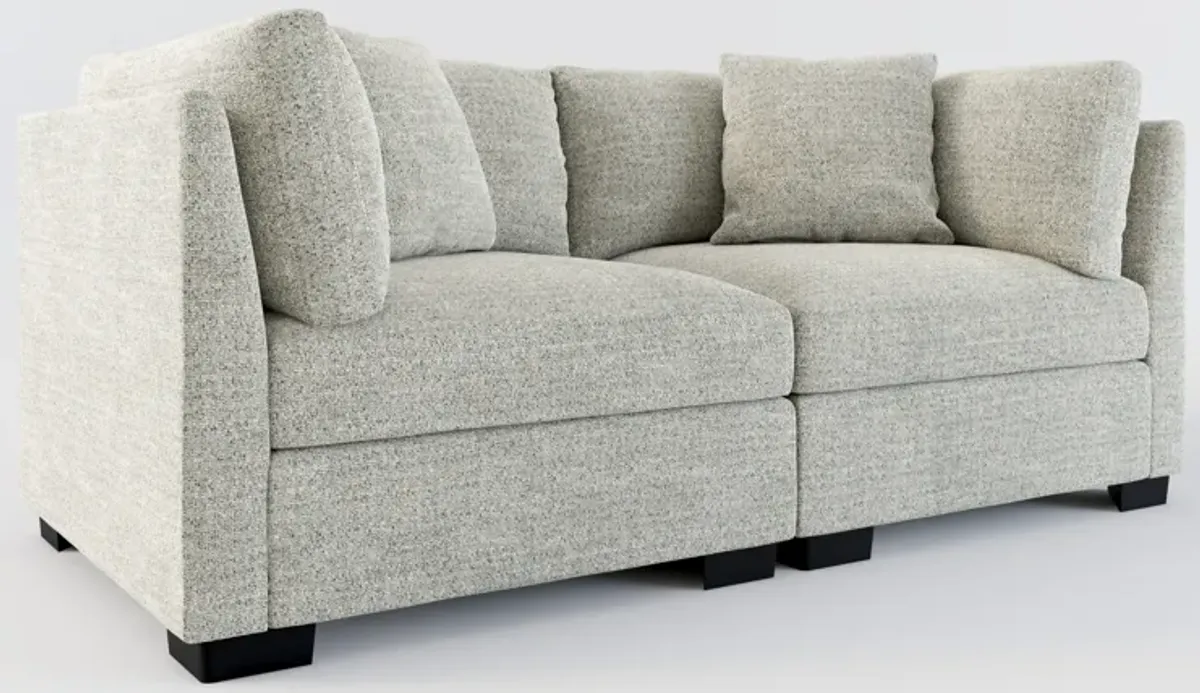 Beckham Foam Comfort 2-Piece Sofa - Pandora Pepper