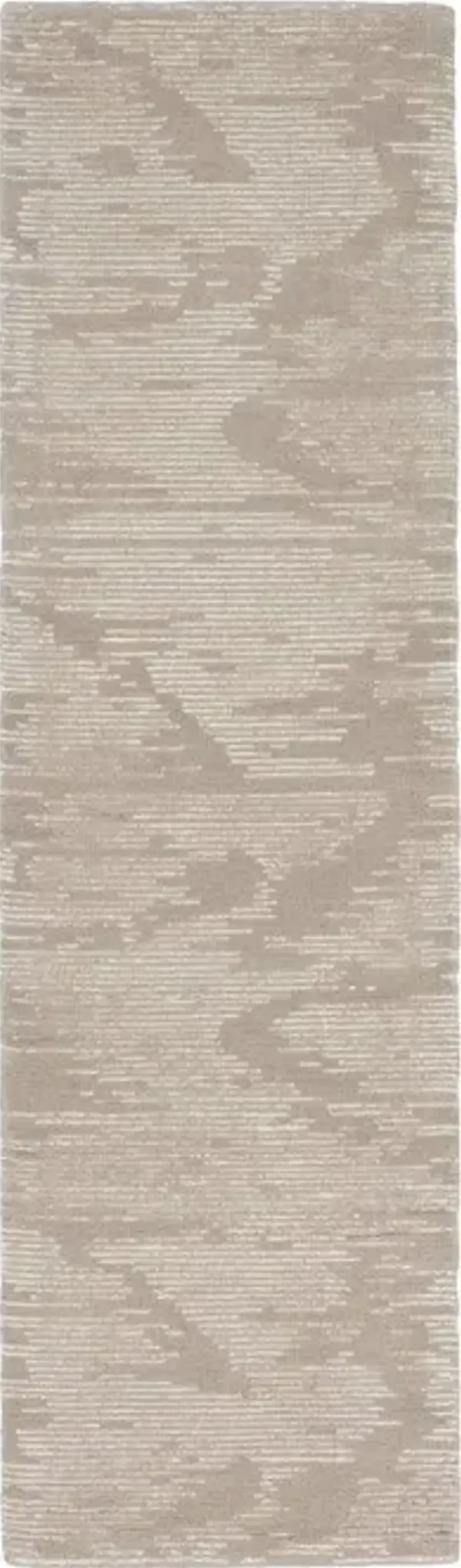 Valley 2' X 8' Area Rug by Michael Amini - Taupe/Ivory