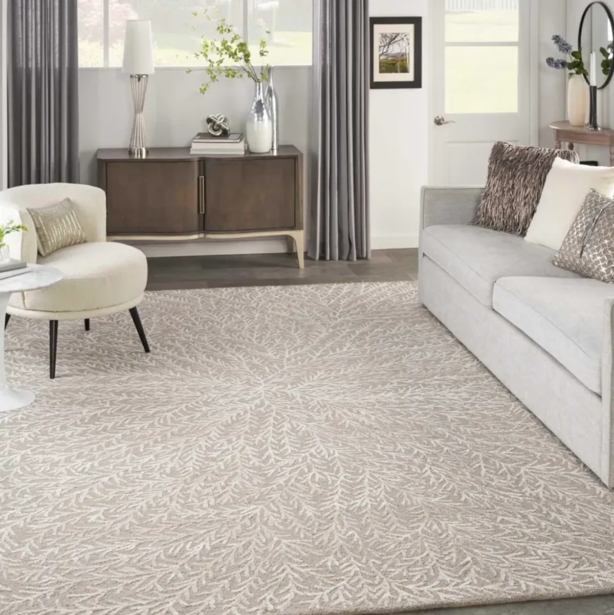 Reef 4' X 6' Area Rug by Michael Amini - Taupe