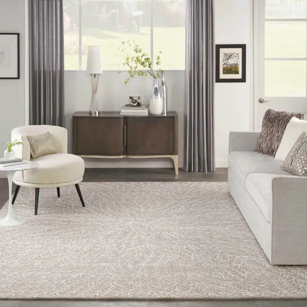 Reef 4' X 6' Area Rug by Michael Amini - Taupe