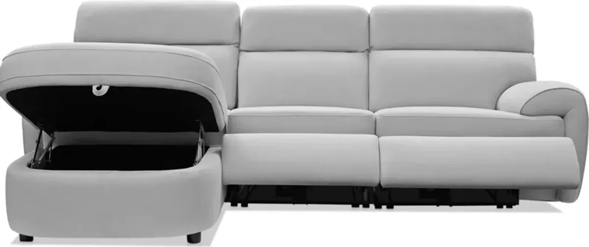 Aero 3-Piece Dual-Power Reclining Sectional with Left-Facing Chaise