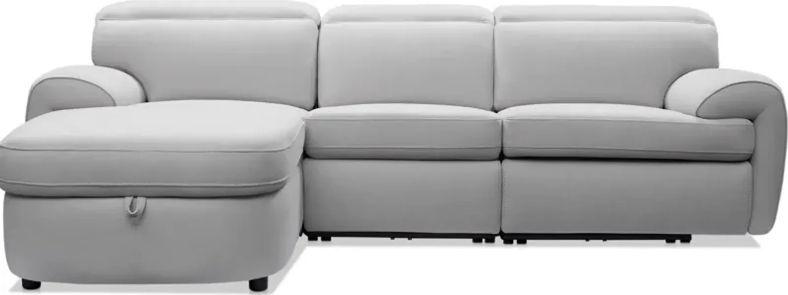 Aero 3-Piece Dual-Power Reclining Sectional with Left-Facing Chaise