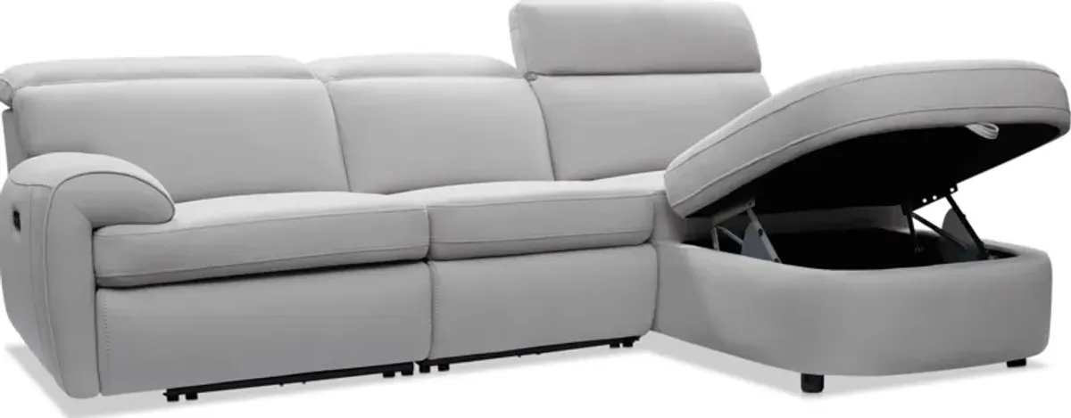 Aero 3-Piece Dual-Power Reclining Sectional with Right-Facing Chaise