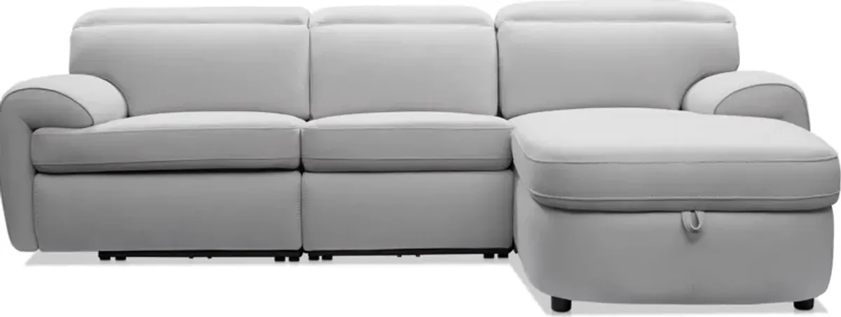 Aero 3-Piece Dual-Power Reclining Sectional with Right-Facing Chaise