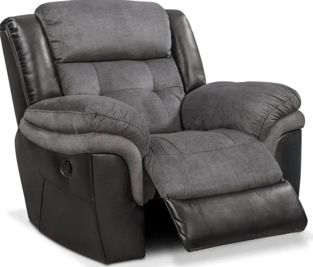 Tacoma Manual Glider Recliner - Black