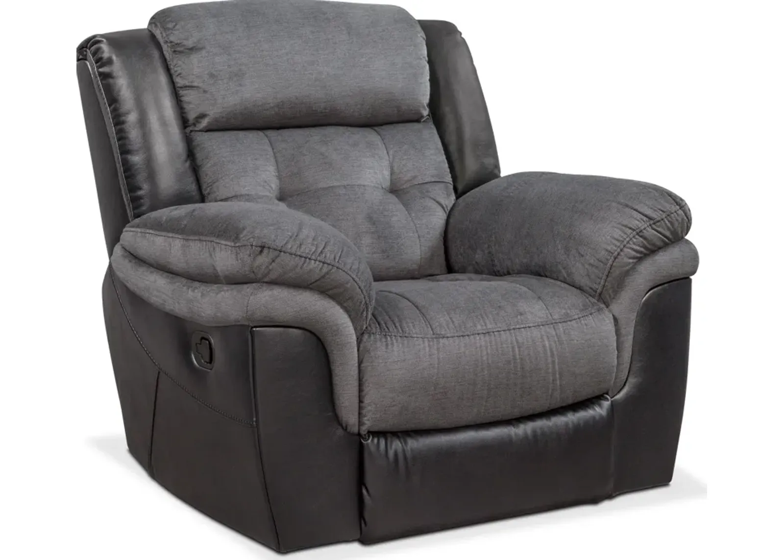 Tacoma Manual Glider Recliner - Black