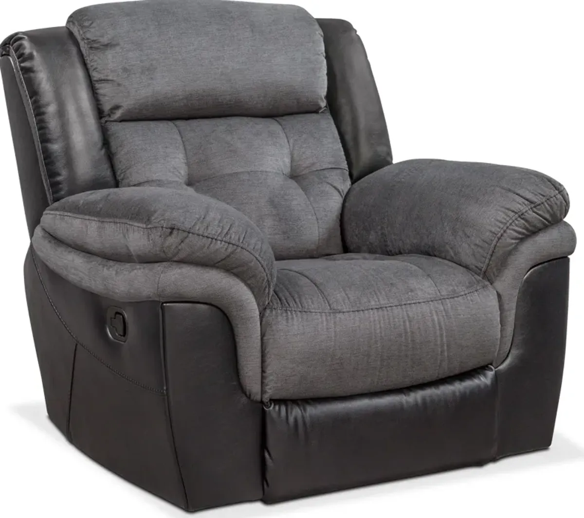 Tacoma Manual Glider Recliner - Black