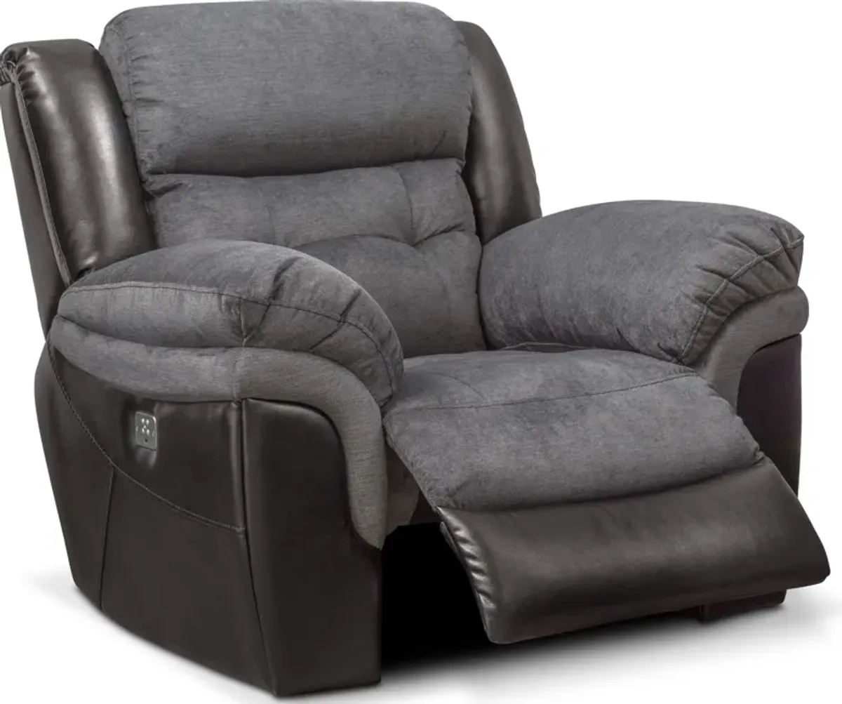 Tacoma Dual-Power Recliner - Black