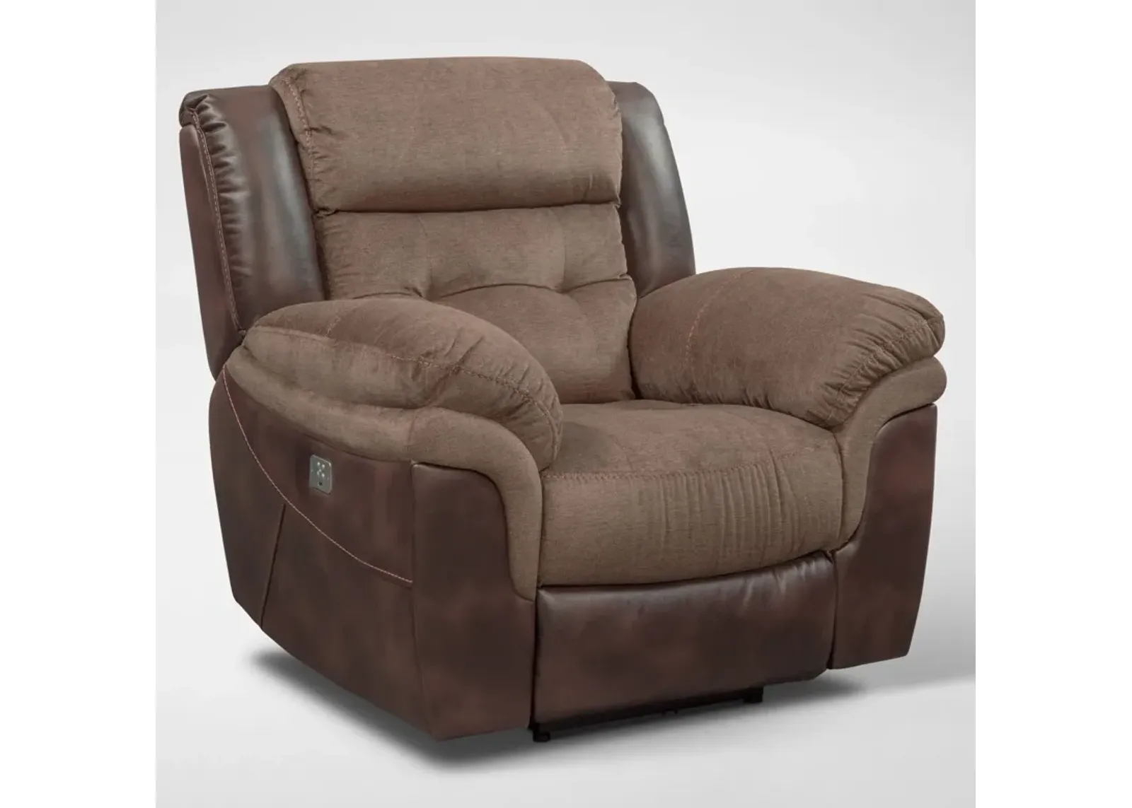 Tacoma Dual-Power Recliner - Brown