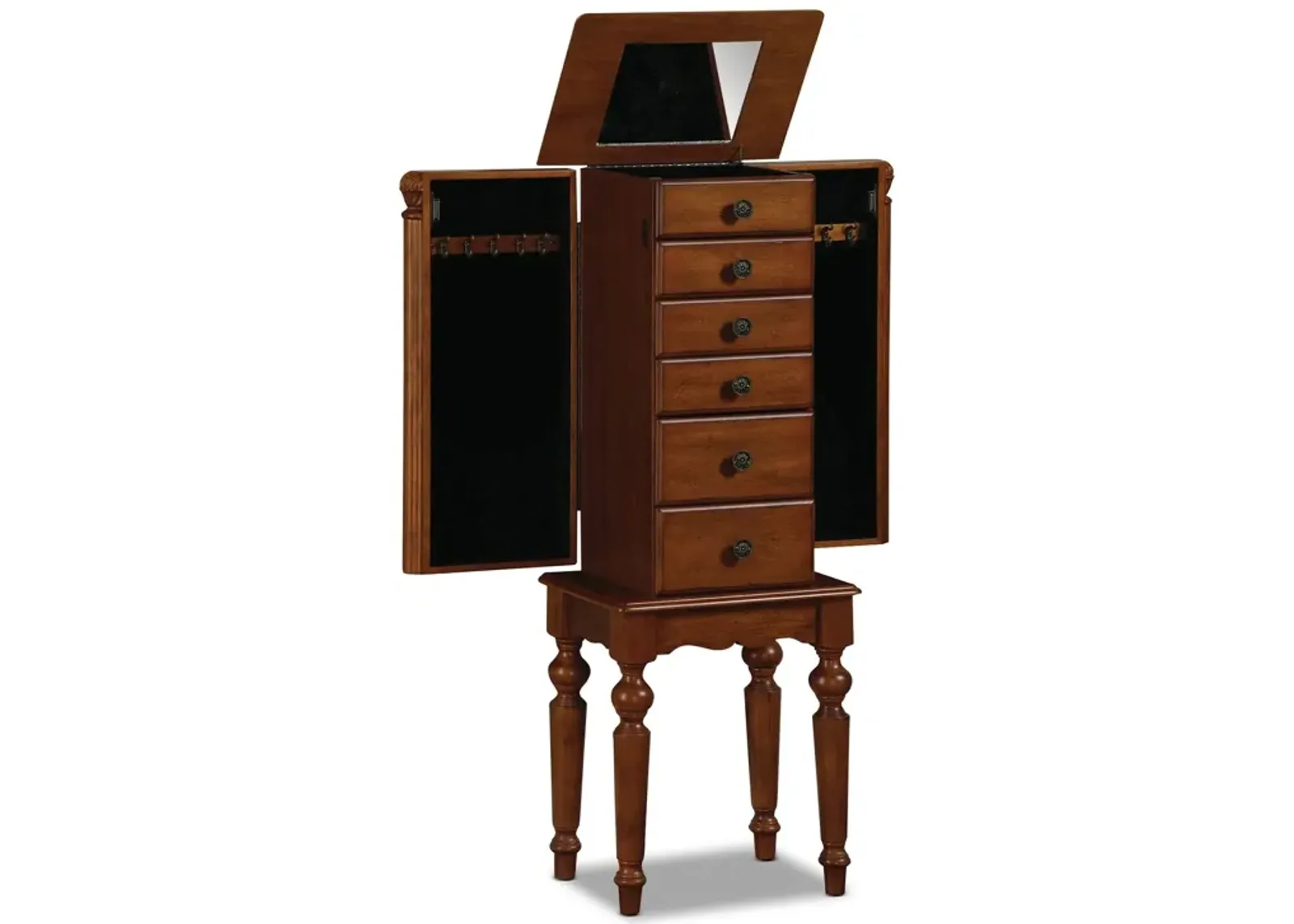 Milton Jewelry Armoire - Cherry