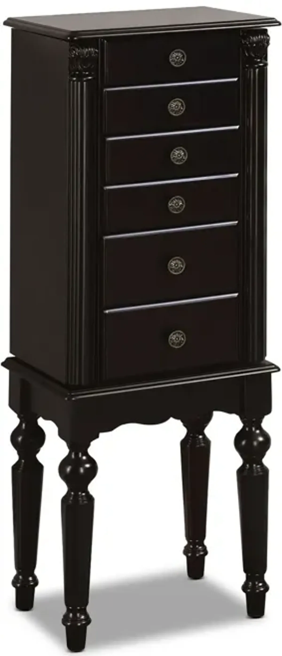 Milton Jewelry Armoire - Black