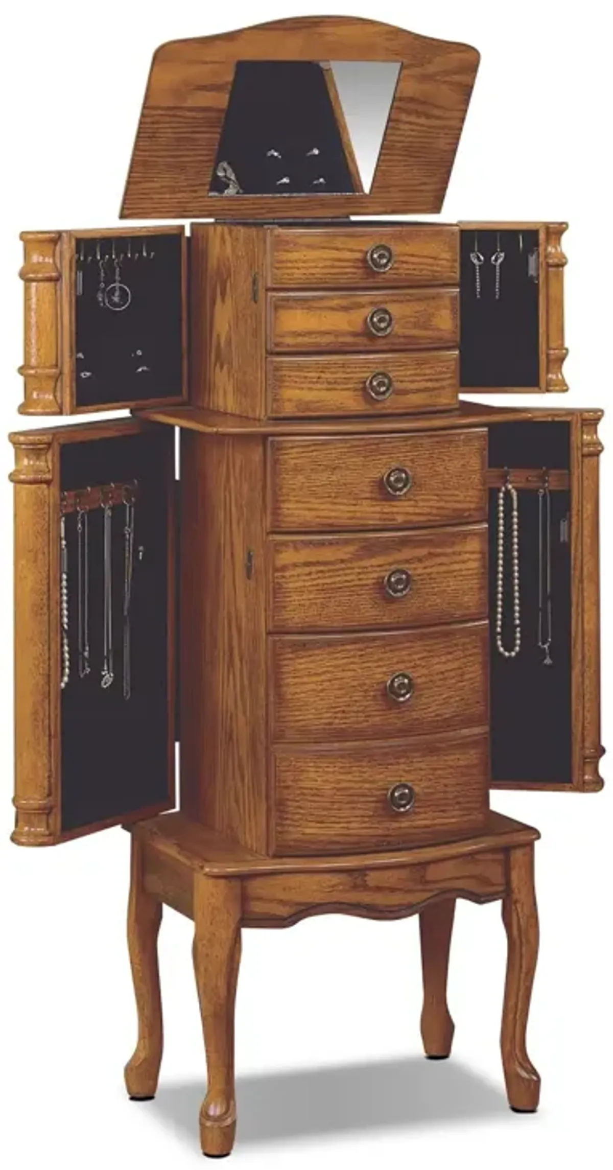 Ivy Jewelry Armoire - Oak