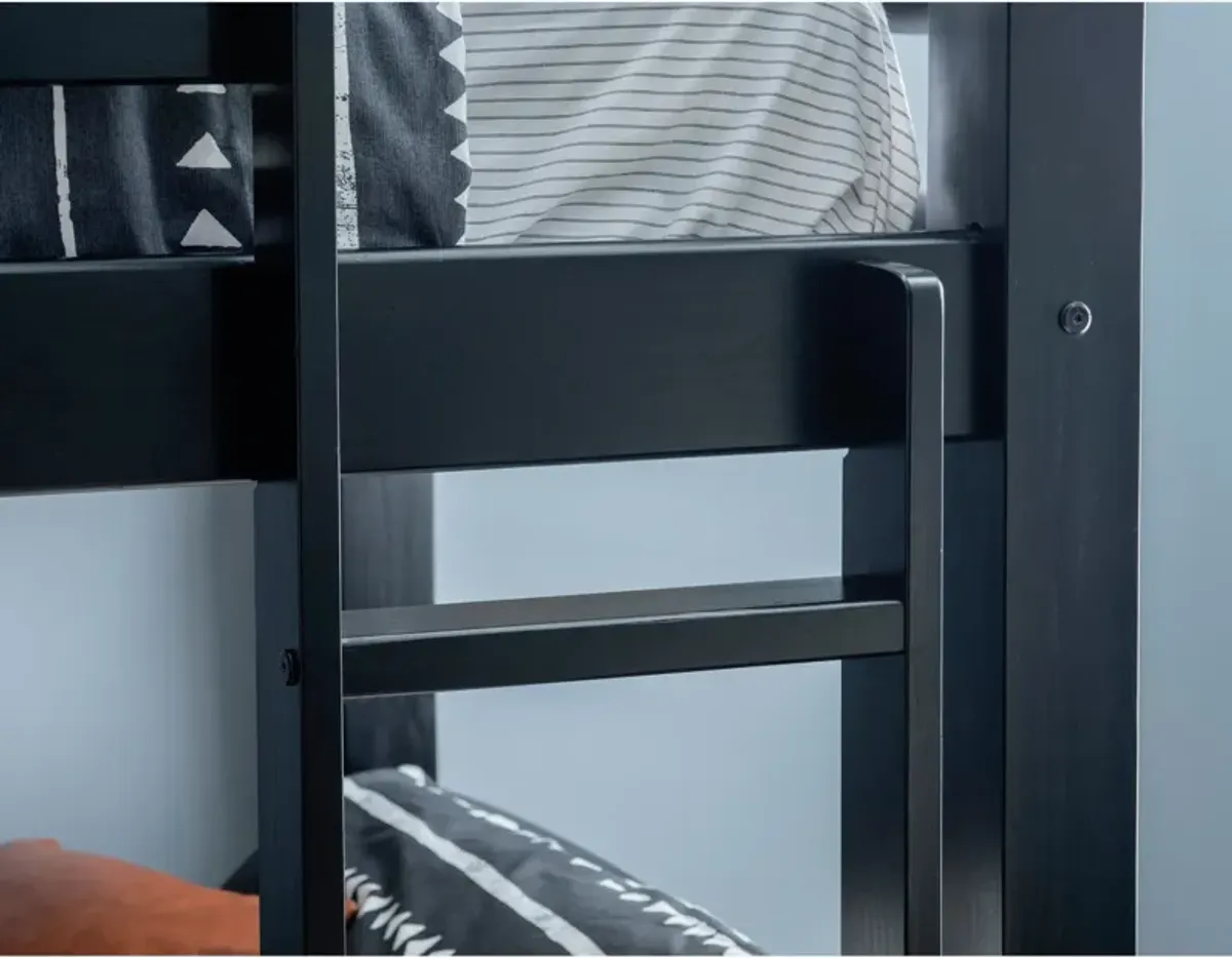 Tucker Twin over Twin Bunk Bed - Black