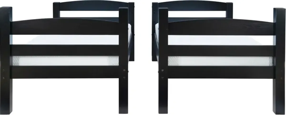 Tucker Twin over Twin Bunk Bed - Black
