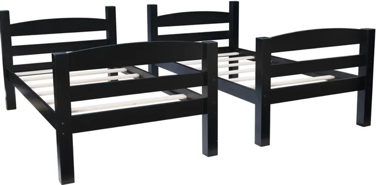 Tucker Twin over Twin Bunk Bed - Black