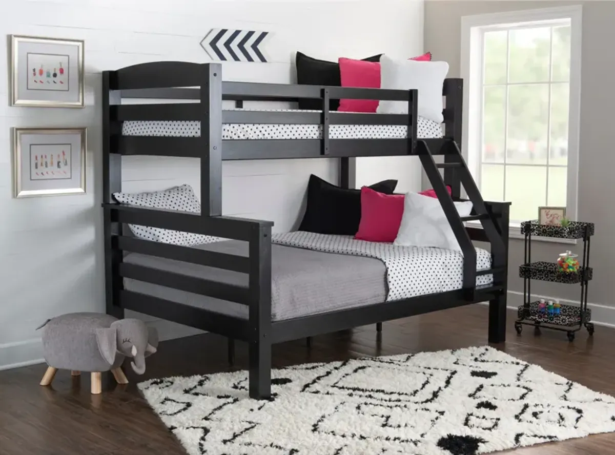 Tucker Twin over Full Bunk Bed - Black