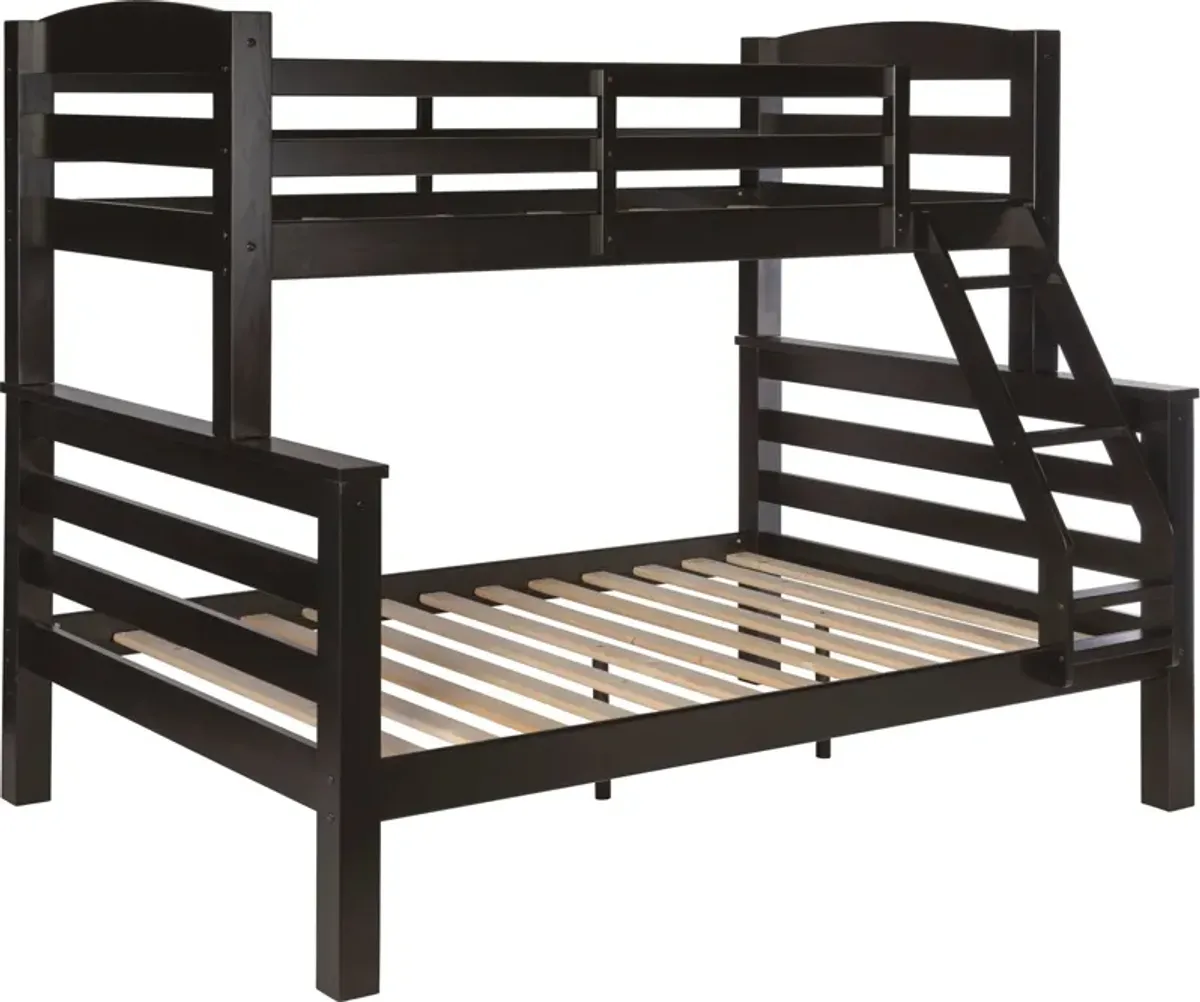 Tucker Twin over Full Bunk Bed - Black