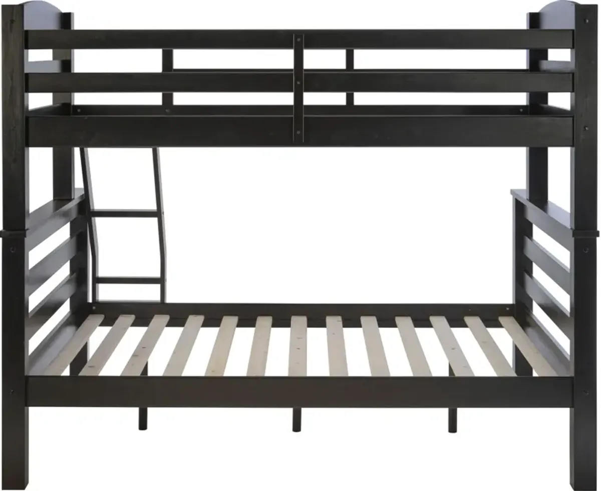 Tucker Twin over Full Bunk Bed - Black