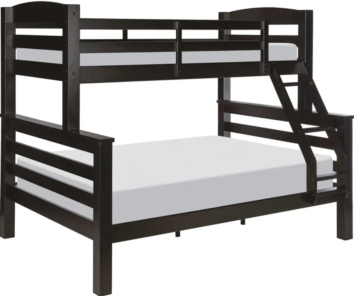 Tucker Twin over Full Bunk Bed - Black