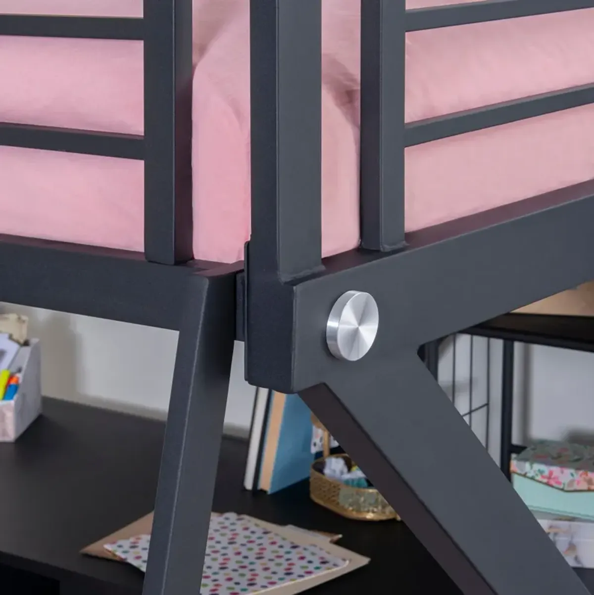 Ryker Full Loft Bed with Desk