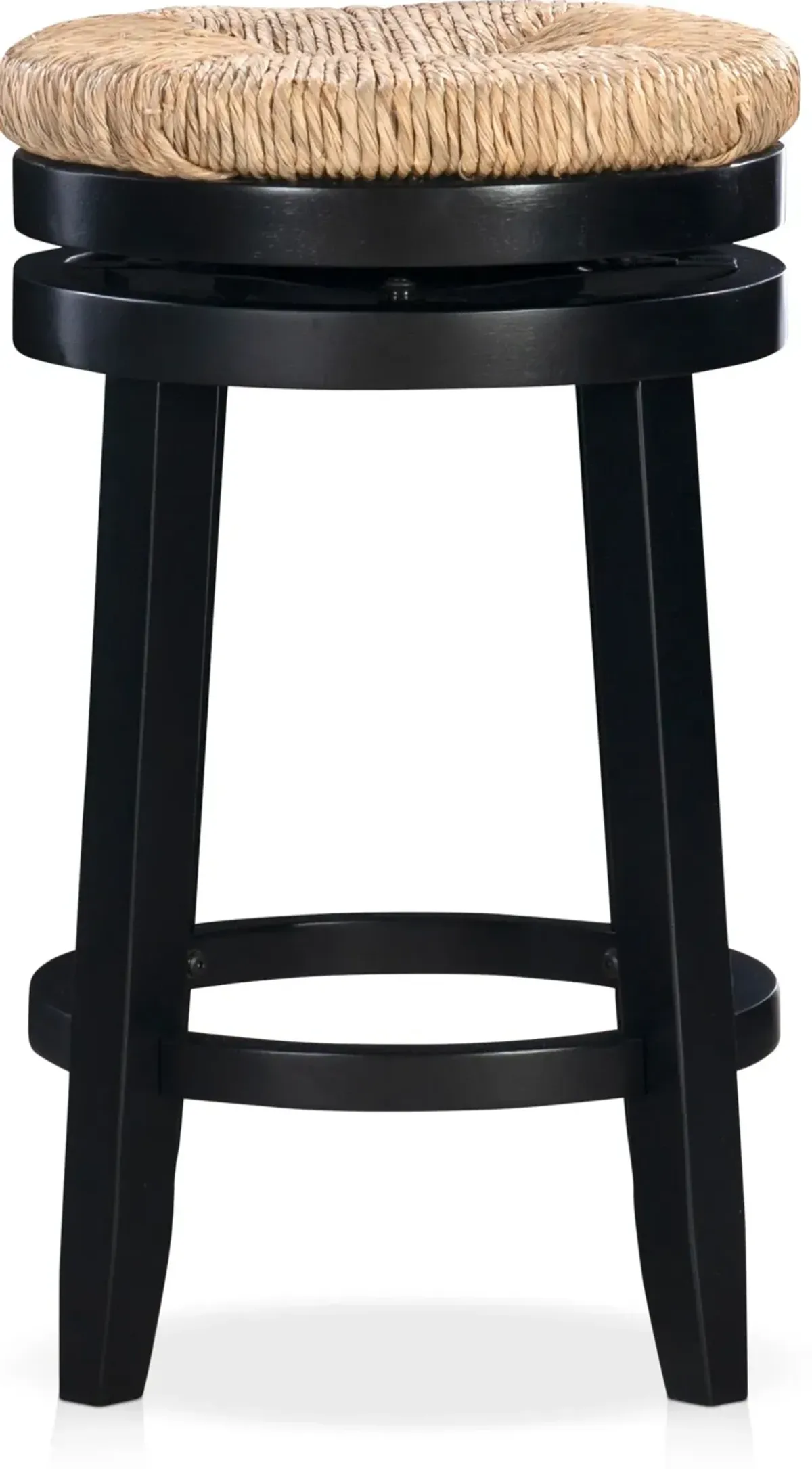 Bretton Swivel Counter-Height Stool - Black