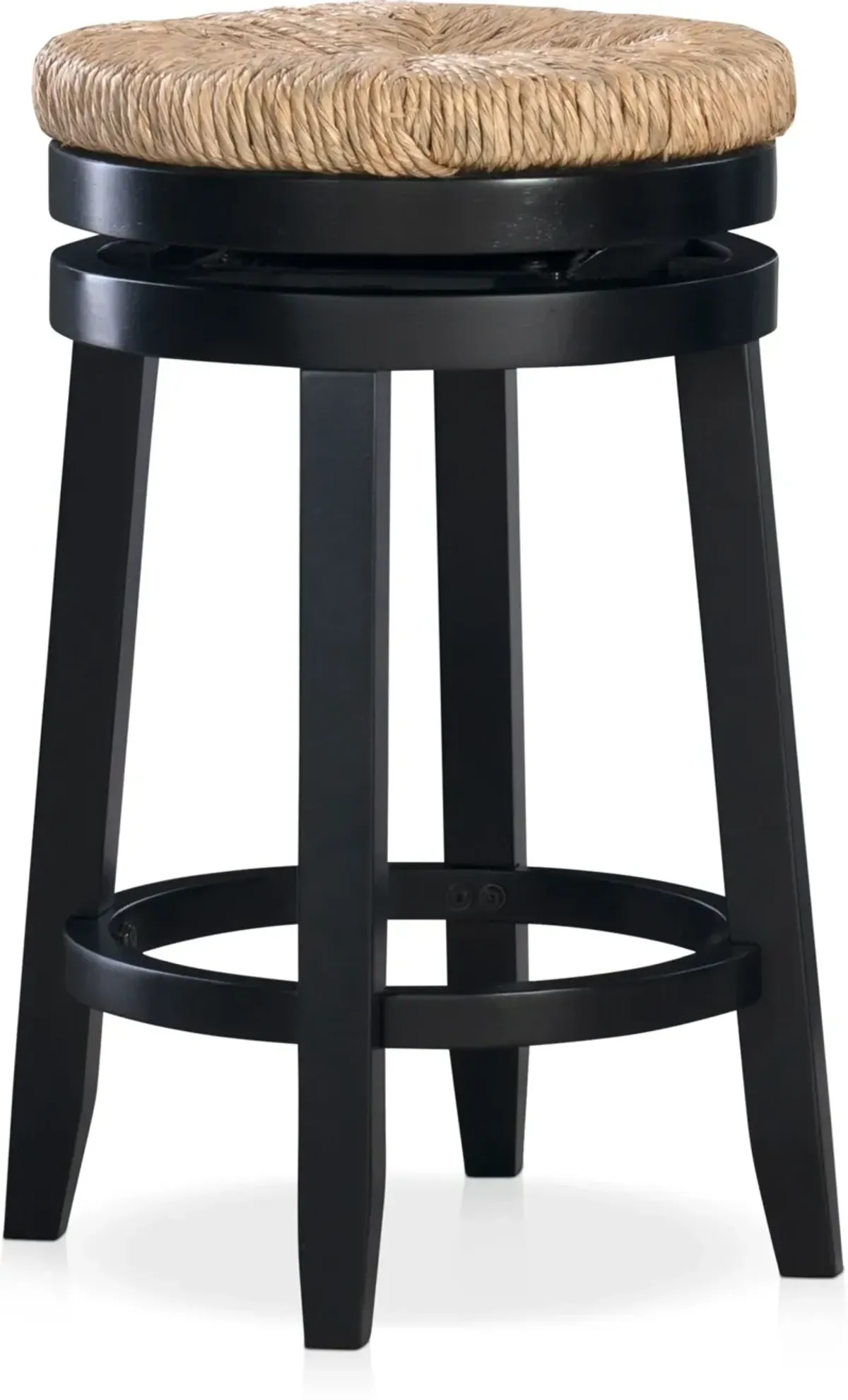 Bretton Swivel Counter-Height Stool - Black