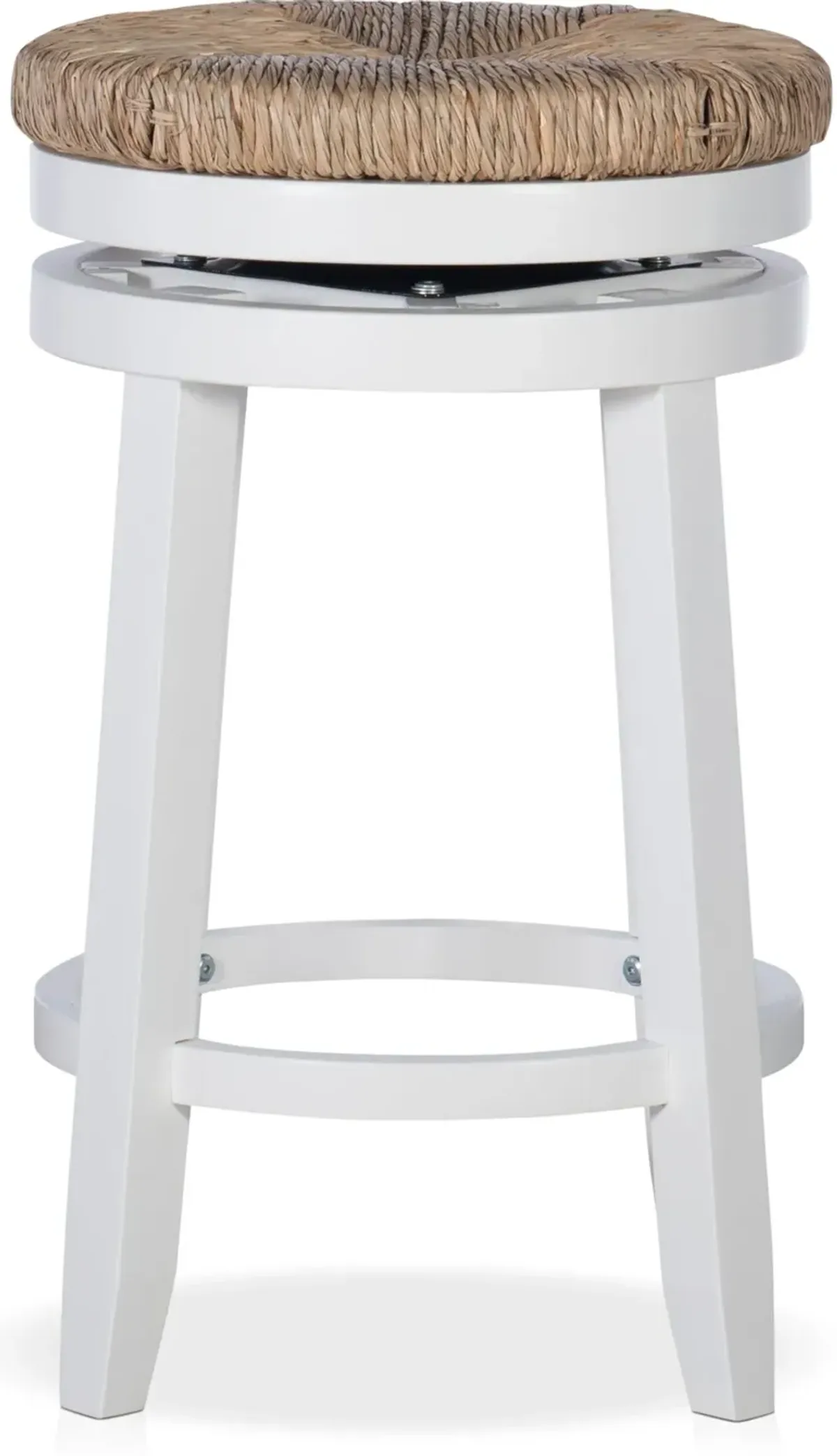 Bretton Swivel Counter-Height Stool - White