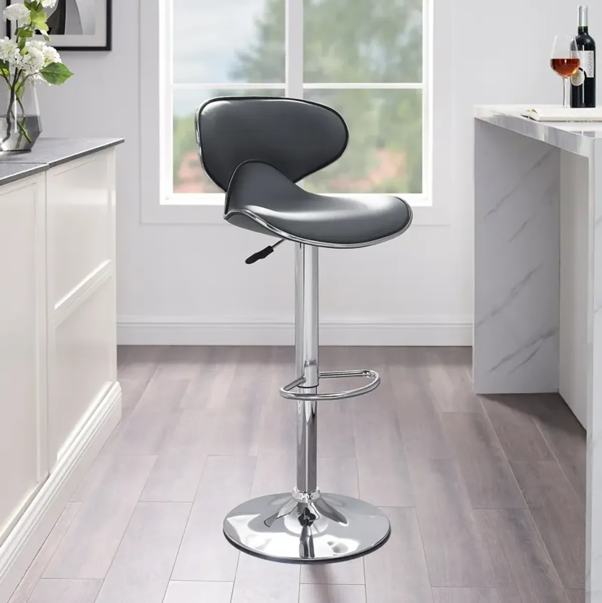 Liv Adjustable Bar Stool - Gray