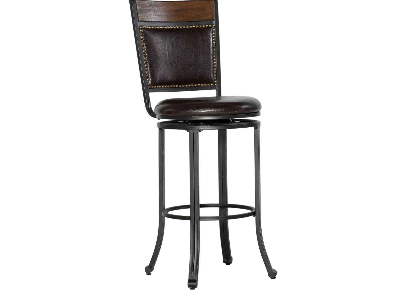 Cyril Swivel Bar Stool - Brown