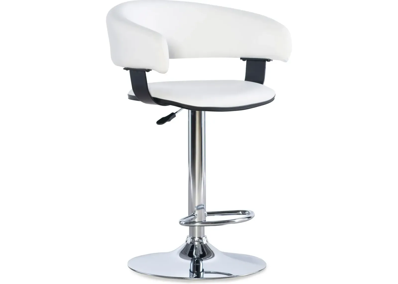 Tonina Adjustable Bar Stool - White