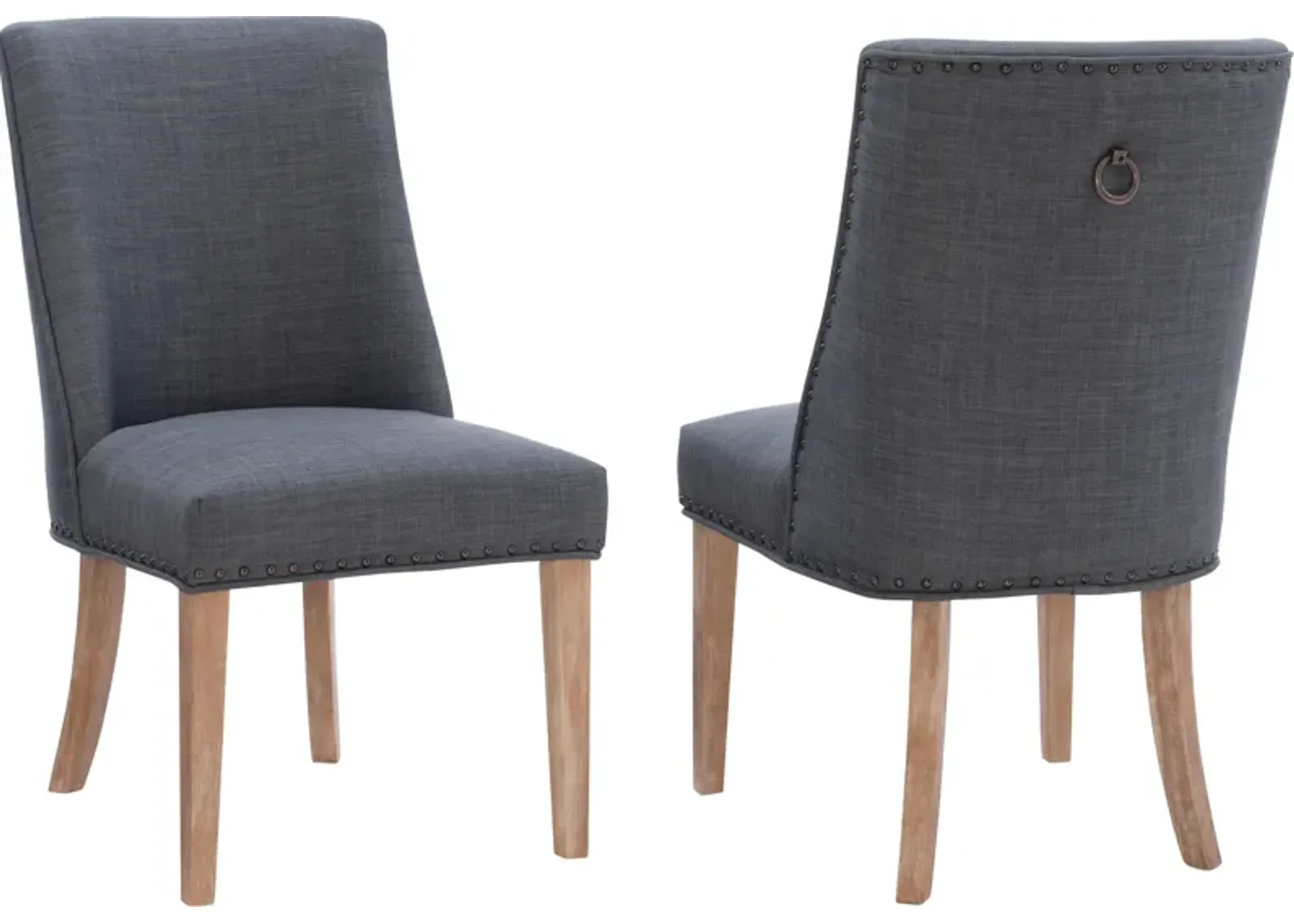 Whitaker Set of 2 Dining Chairs - Natural/Gray