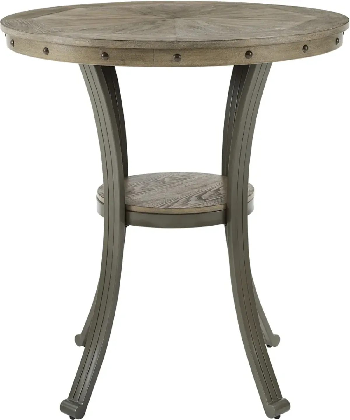 Cyril Pub Table - Pewter