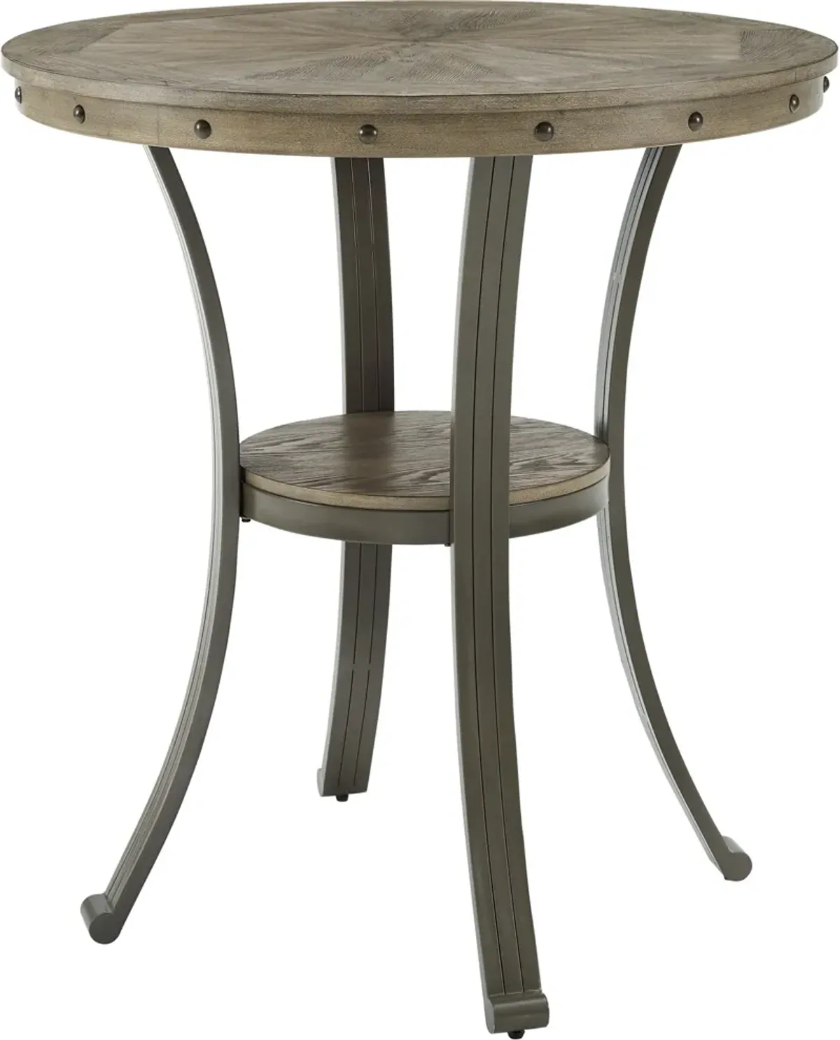 Cyril Pub Table - Pewter