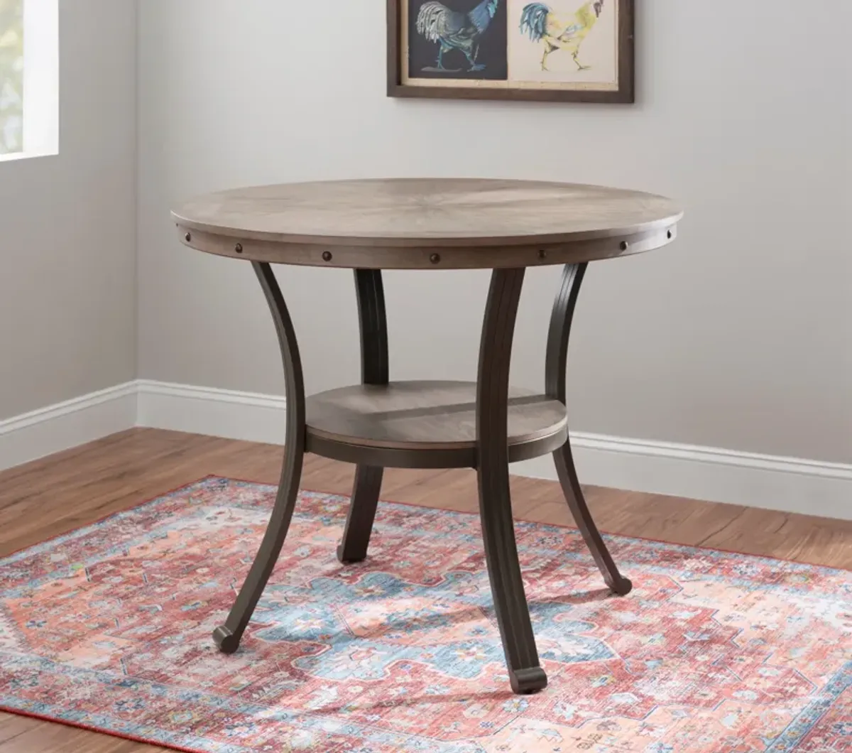 Cyril Counter-Height Dining Table - Pewter