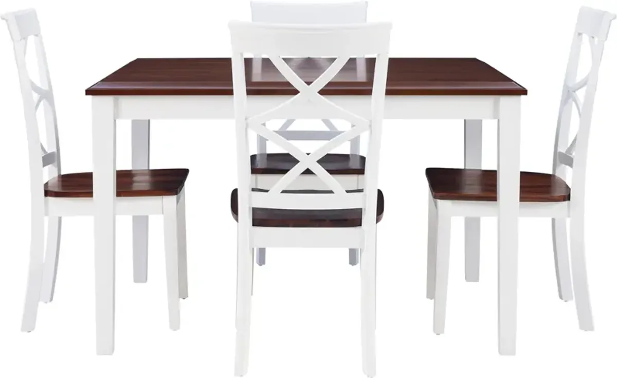 Dani Dining Table and 4 Dining Chairs