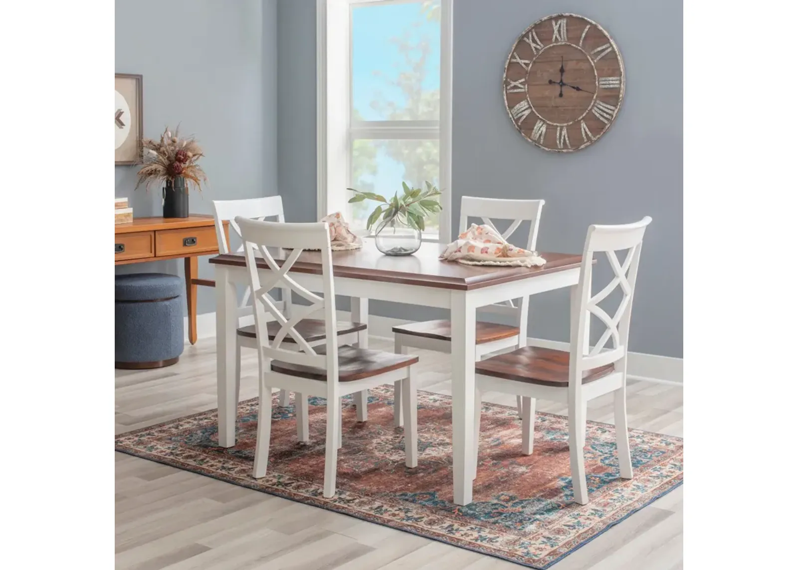 Dani Dining Table and 4 Dining Chairs