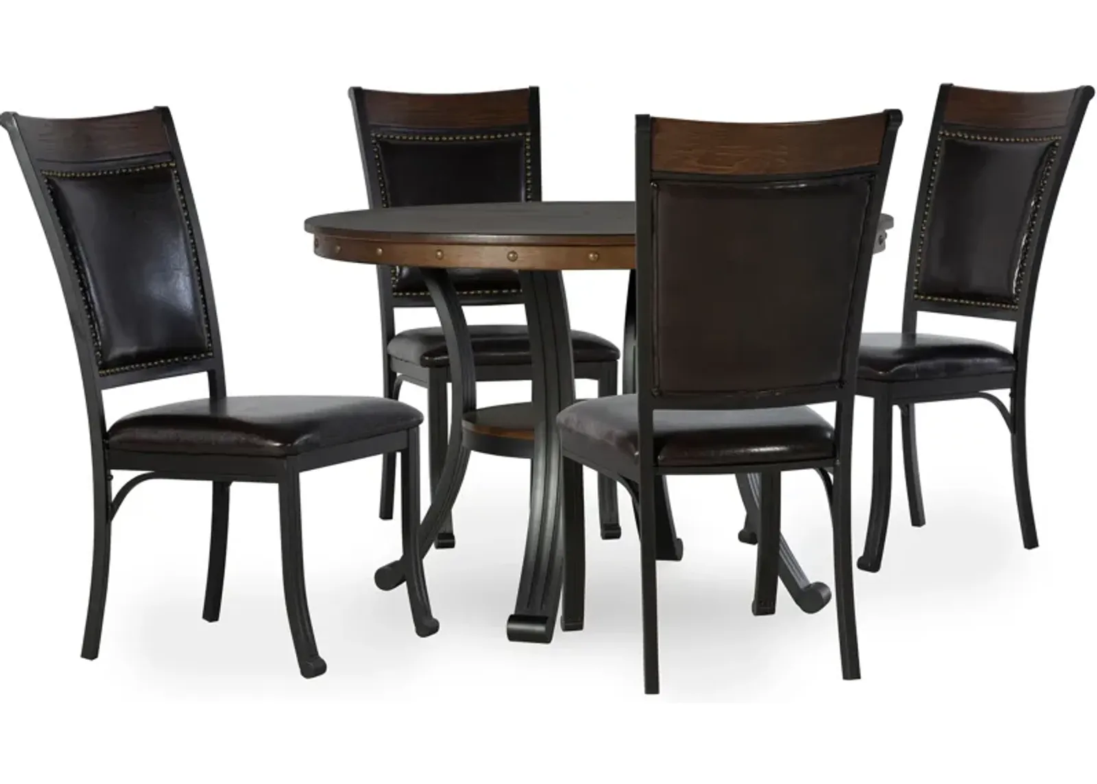 Cyril Dining Table and 4 Dining Chairs