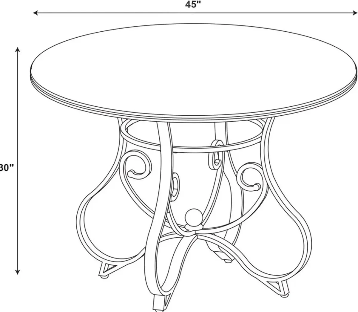 Rosedale 5-Piece Dining Set