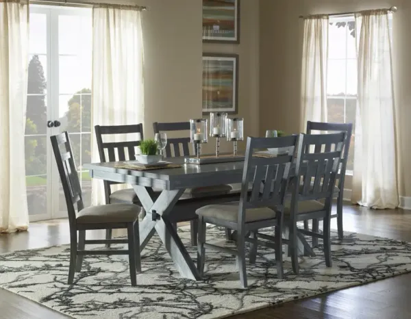 Tonja Dining Table and 6 Dining Chairs