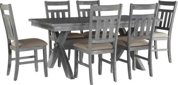 Tonja Dining Table and 6 Dining Chairs