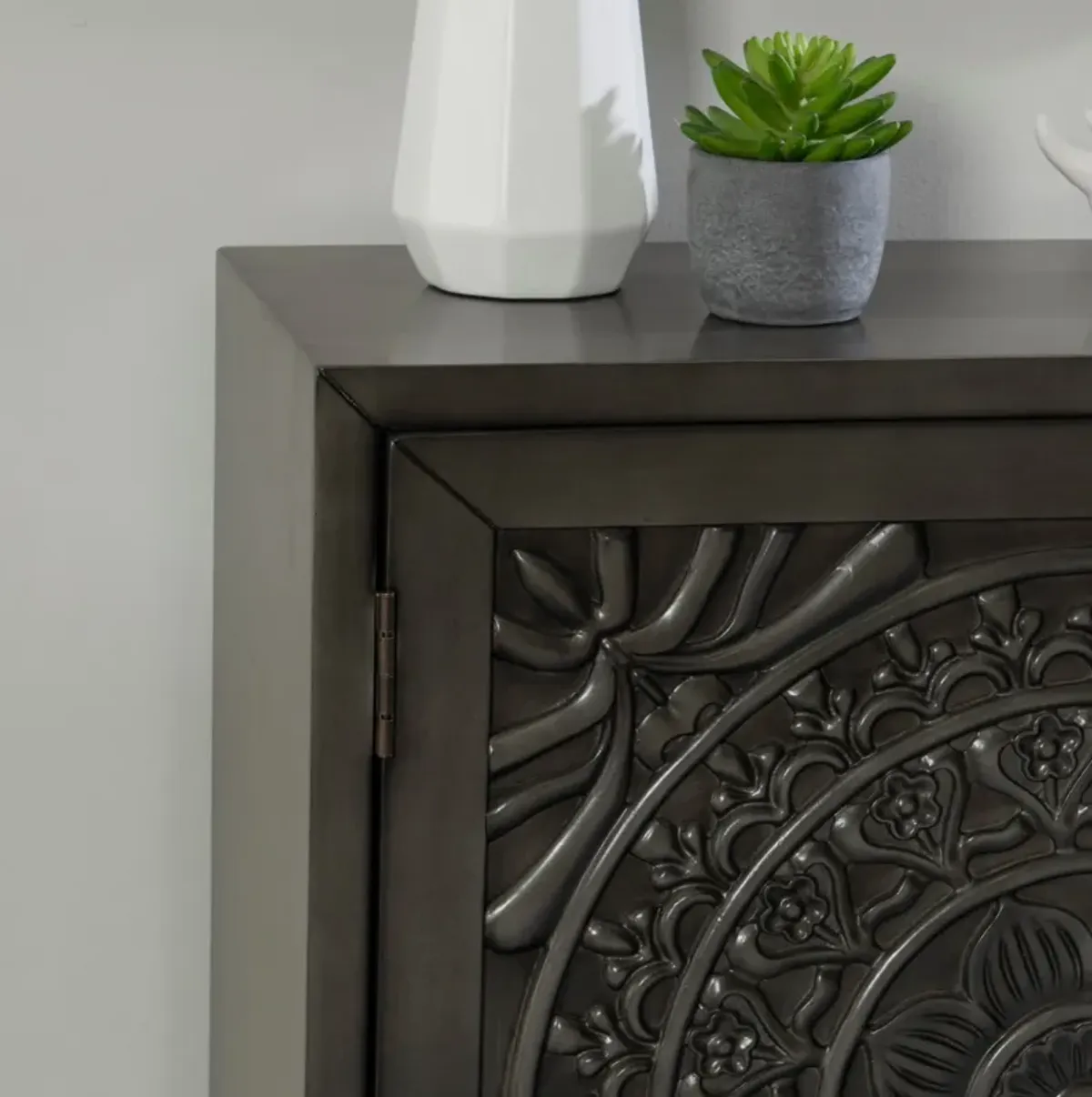 Barnett Accent Cabinet - Dark Gray