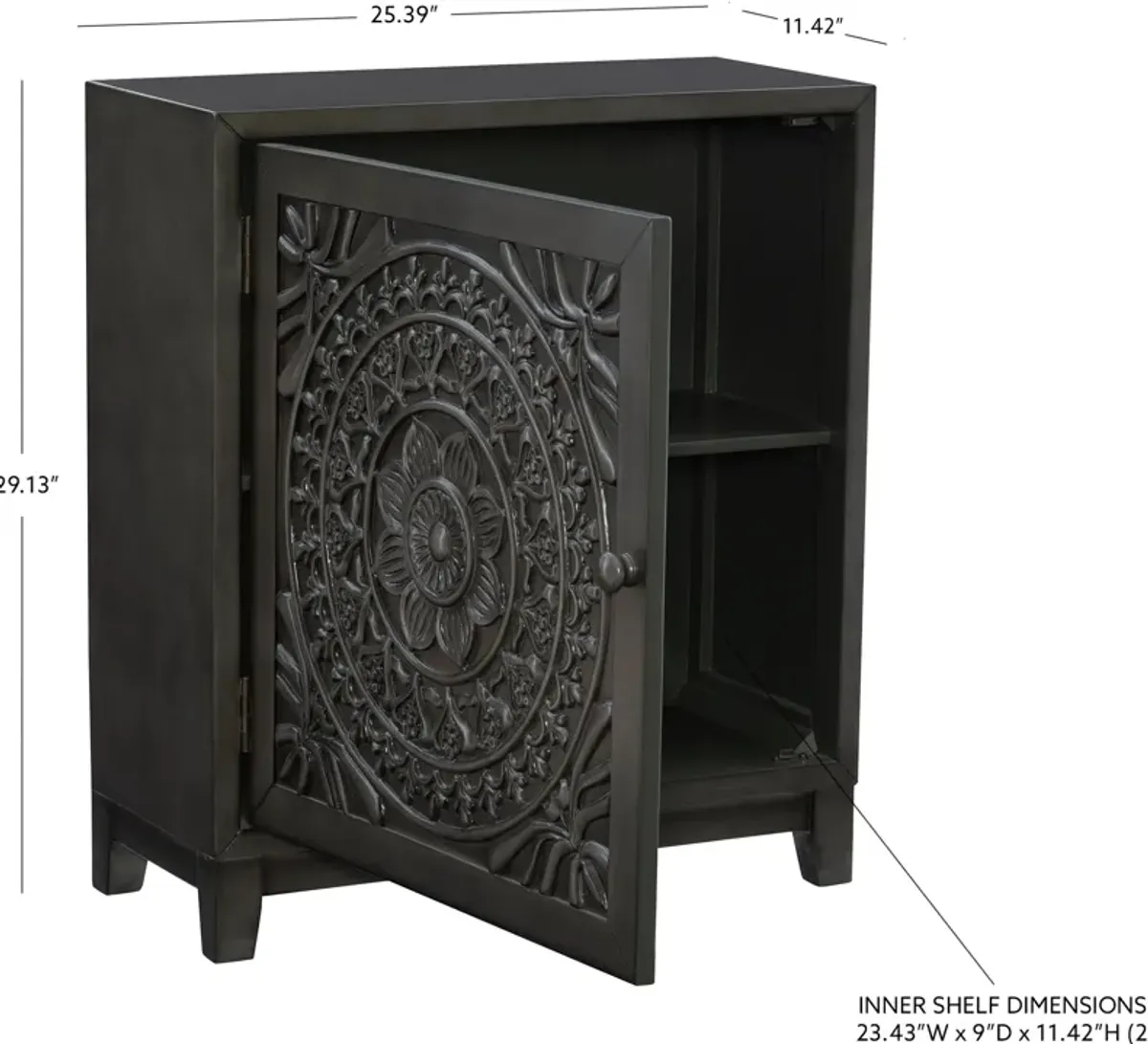 Barnett Accent Cabinet - Dark Gray