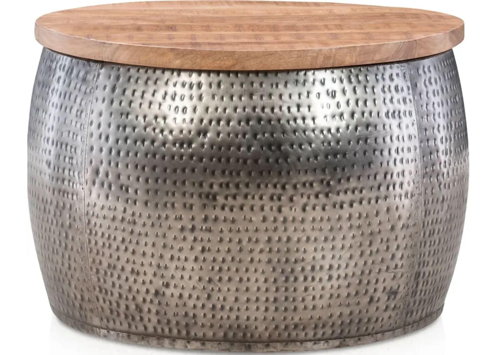 Boswell Silver Drum Coffee Table