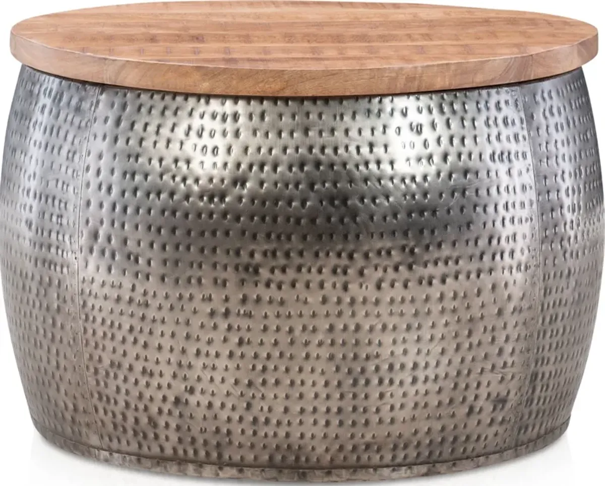 Boswell Silver Drum Coffee Table