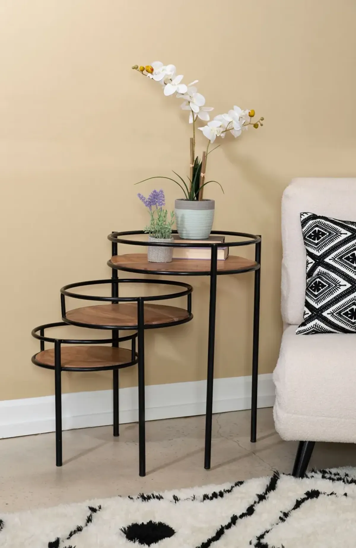 Clove Tiered End Table